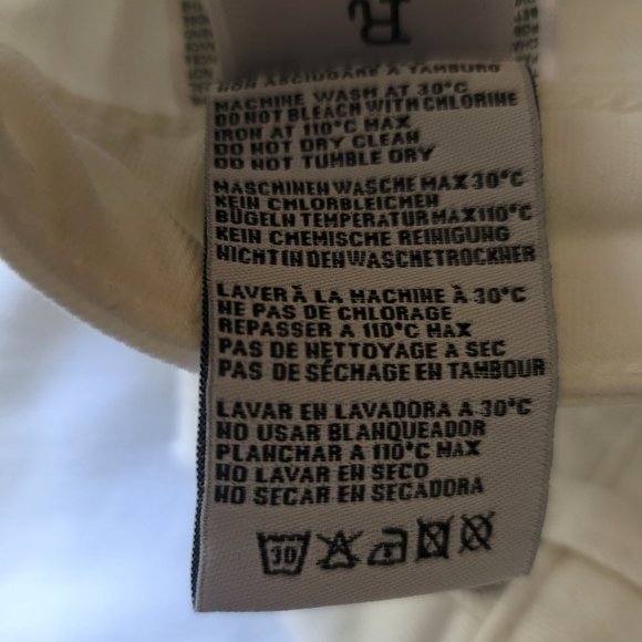 R13 Jeans Kate Skinny Angled Hem Frayed White Denin - Picture 13 of 15